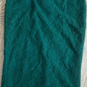 Zara Teal Lace Pencil Skirt